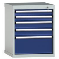 Schubladenschrank 700x572x605mm 5 Schubl. Vollauszug 200 kg