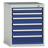 Schubladenschrank 700x572x605mm 6 Schubl. Vollauszug 200 kg