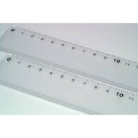 Lineal Kunststoff - 30 cm, glasklar