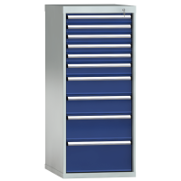 Schubladenschrank 1325x572x605mm 10 Schubl. Vollauszug 200 kg
