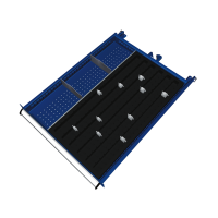 Einteilungsmaterialsatz Fronth. 100, 125mm à 14 St. SEB(572 x 750 mm)