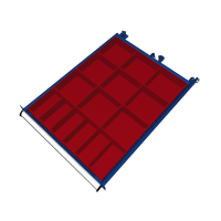 Einteilungsmaterialsatz Fronth. 100mm à 15 St. SEB(572 x 750 mm)
