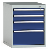 Schubladenschrank 700x572x750mm 4 Schubl. Einfachauszug...