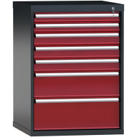 Schubladenschränke: Schubladenschrank  H: 1000 mm  B: 725 mm  T: 750 mm Einbaumaß:   900 mm  Einteilung: 36x36 Einheiten