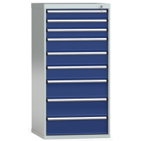Schubladenschrank 1450x725x750mm 9 Schubl. Einfachauszug 100 kg