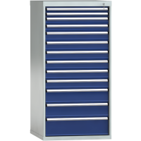 Schubladenschrank 1450x725x750mm 13 Schubl. Vollauszug 75 kg