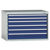 Schubladenschrank 700x1031x750mm 6 Schubl. Einfachauszug 100 kg