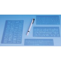 WEDO Buchstabenschablonen-Set blau gallery
