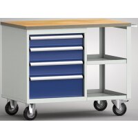 Werkbank 1000x620x830, BM-Pla.20mm, 1Gh.(4 Schubl.)