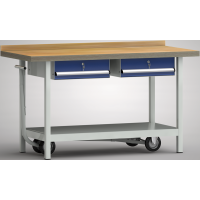 fahrb. Profi-Werkbank 1500x700x845, BM-Pla.45mm, 1...