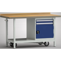 fahrb. Standard-Werkbank 1500x700x840, BM-Pla.40mm,...