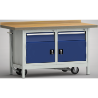 fahrb. Standard-Werkbank 1500x700x840, BM-Pla.40mm,...