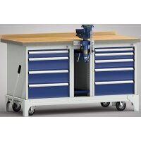 fahrb. Standard-Werkbank 1700x700x866, BM-Pla.40mm,...
