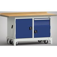 fahrb. Profi-Werkbank 1500x700x871, BM-Pla.45mm,...