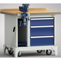 fahrb. Profi-Werkbank 1000x700x871, BM-Pla.40mm, 1...