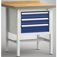 Ergo-Standard-Werkbank 750x700x900, BM-Pla.40mm, 1Gh.(3...