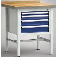 Ergo-Standard-Werkbank 750x700x900, BM-Pla.40mm, 1Gh.(4...