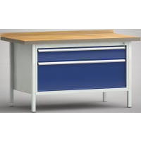 Profi-Werkbank 1500x800x845, BM-Pla.45mm, 1...