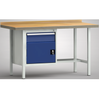 Profi-Werkbank 1500x700x845, BM-Pla.45mm, 1 R