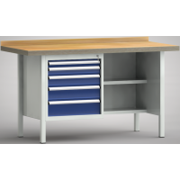 Ergo-Standard-Werkbank 1500x700x900, BM-Pla.40mm, 1Gh.(5...