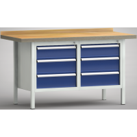 Werkbänke aus Metall: Standard-Werkbank - 1500 x 700...