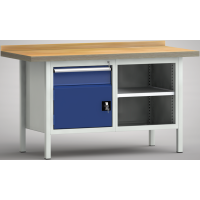 Ergo-Profi-Werkbank 1500x700x905, BM-Pla.45mm,...