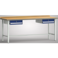 Standard-Werkbank 2000x700x840, BM-Pla.40mm, 2Gh.(2 Schubl.)