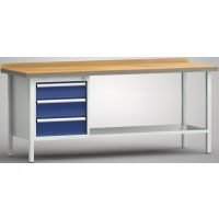 Ergo-Profi-Werkbank 2000x700x905, BM-Pla.45mm, 1...