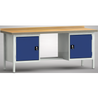 Standard-Werkbank 2000x700x840, BM-Pla.40mm, 2Gh.(2...