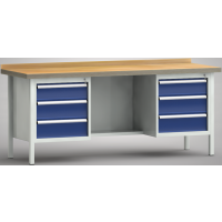 Ergo-Profi-Werkbank 2000x700x905, BM-Pla.45mm, 1...