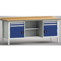 Standard-Werkbank 2000x700x840, BM-Pla.40mm, 2Gh.(2...