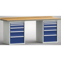 Standard-Werkbank 2000x700x840, BM-Pla.40mm, 2Gh.(10...