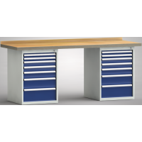 Standard-Werkbank 2000x700x840, BM-Pla.40mm, 2Gh.(1...