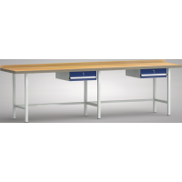 Ergo-Profi-Werkbank 3000x700x905, BM-Pla.45mm, 1 Rückbr.