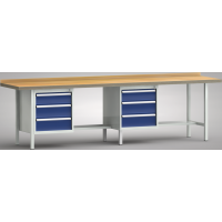 Ergo-Profi-Werkbank 3000x700x905, BM-Pla.45mm, 1...
