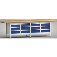Ergo-Profi-Werkbank 3000x700x905, BM-Pla.45mm, 1...