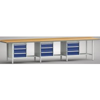 Ergo-Standard-Werkbank 4000x700x900, BM-Pla.40mm, 1...