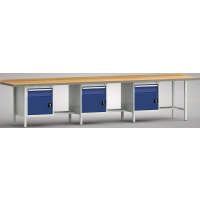 Ergo-Standard-Werkbank 4000x700x900, BM-Pla.40mm, 3Gh.(3...