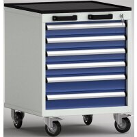 Profi-Werkzeugwagen - 572x655x750mm, Ausstattung: 75EA/75EA/75EA/75EA/100EA/100EA