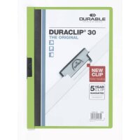 Klemm-Mappe DURACLIP® 30 - A4, grün