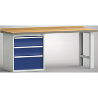 Profi-Werkbank 2000x700x845, BM-Pla.45mm, 1...