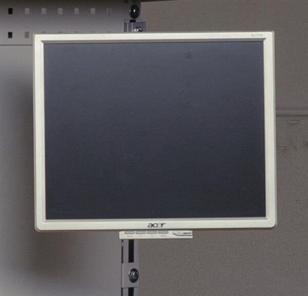 TFT/LCD-Monitor Wandhalterung Alu, VESA-Halterung, arretierbar (fürC-Profil)