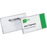 DURABLE Namensschilder mit Nadel 7,5 x 4,0 cm, 100 St.