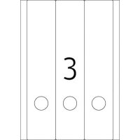 HERMA Ordneretiketten 5136 gelb, 20 Blatt