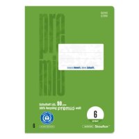 Staufen&reg; Schulheft Premio Lineatur 6 blanko DIN...