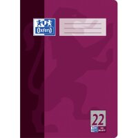 OXFORD Schulheft Lineatur 22 kariert DIN A4 ohne Rand, 32...