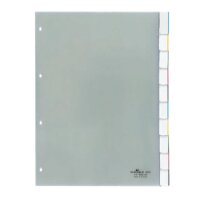 DURABLE Ordnerregister DIN A4 Vollformat 1-10 transparent...
