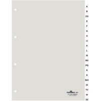 DURABLE Ordnerregister DIN A4 Vollformat A-Z transparent...