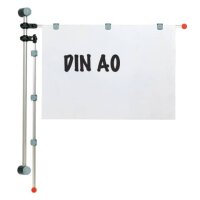 MAUL Planhalter DIN A0 silber Wandmontage, 1 St.