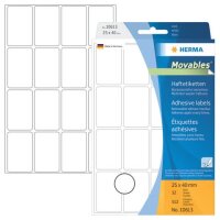 Abl&ouml;sbare Vielzwecketiketten 25 x 40 mm,...